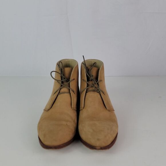 Nisolo Isa Brown Suede Leather Lace Up Women's Ankle Boots - Picture 10 of 16